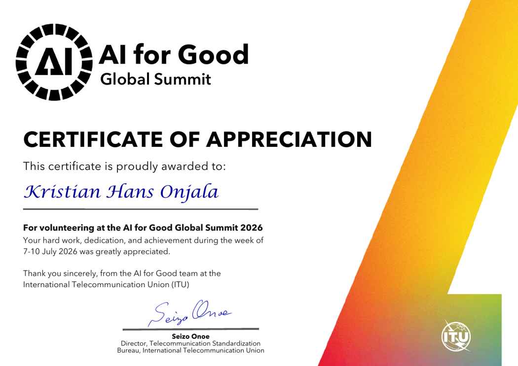 AI for Good Global Summit Volunteer