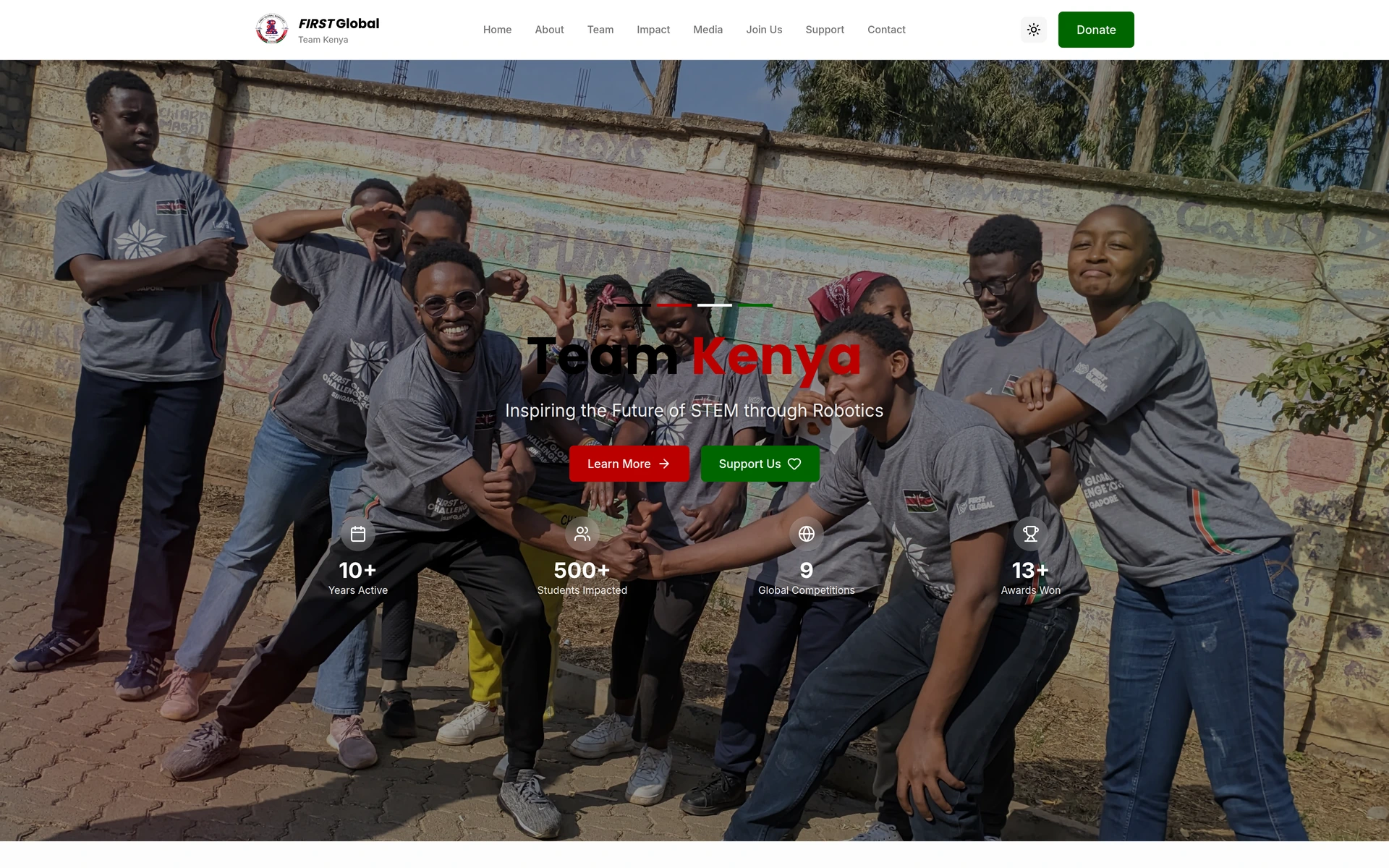 FIRST Global Team Kenya public website