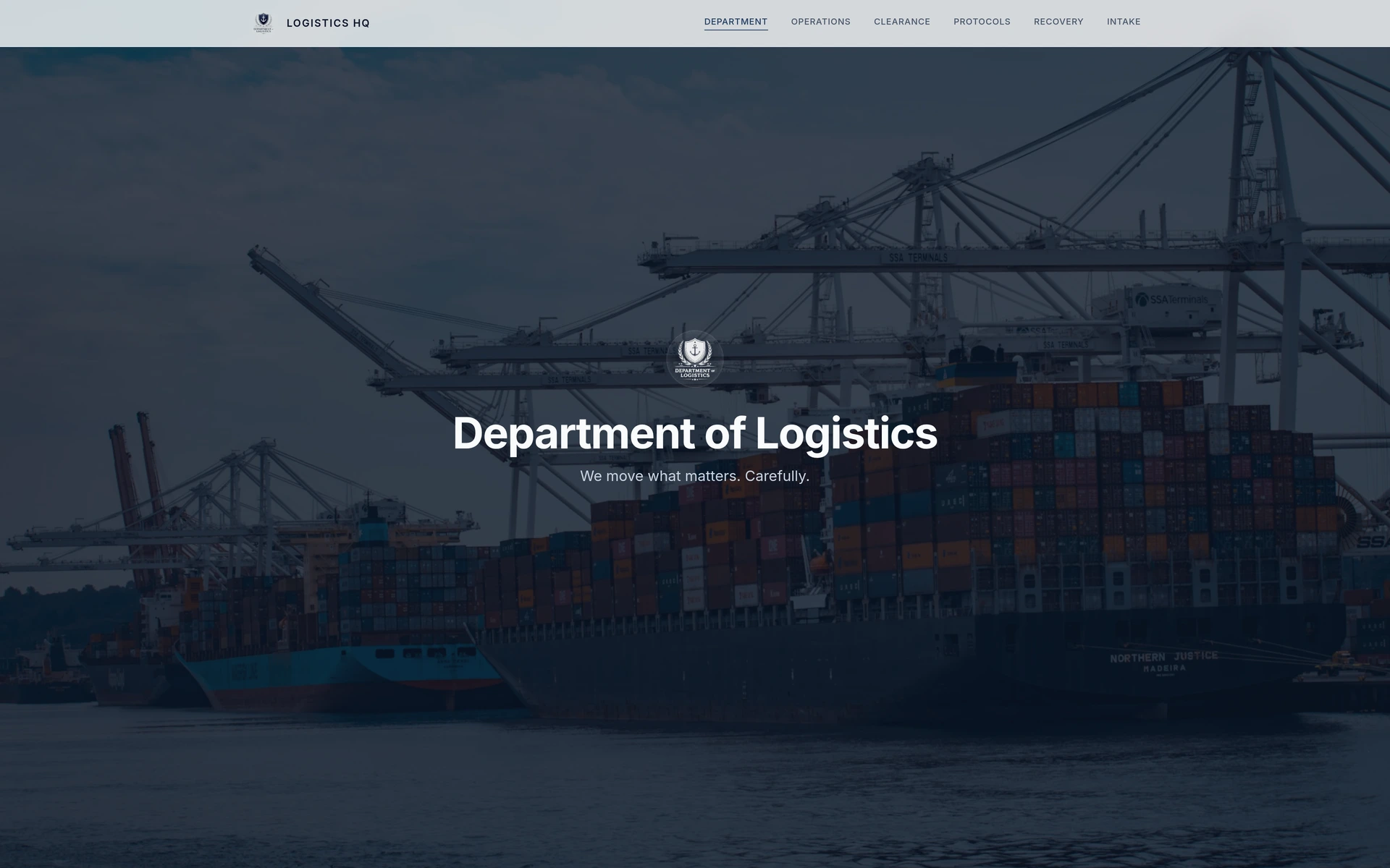 Department of Logistics public website