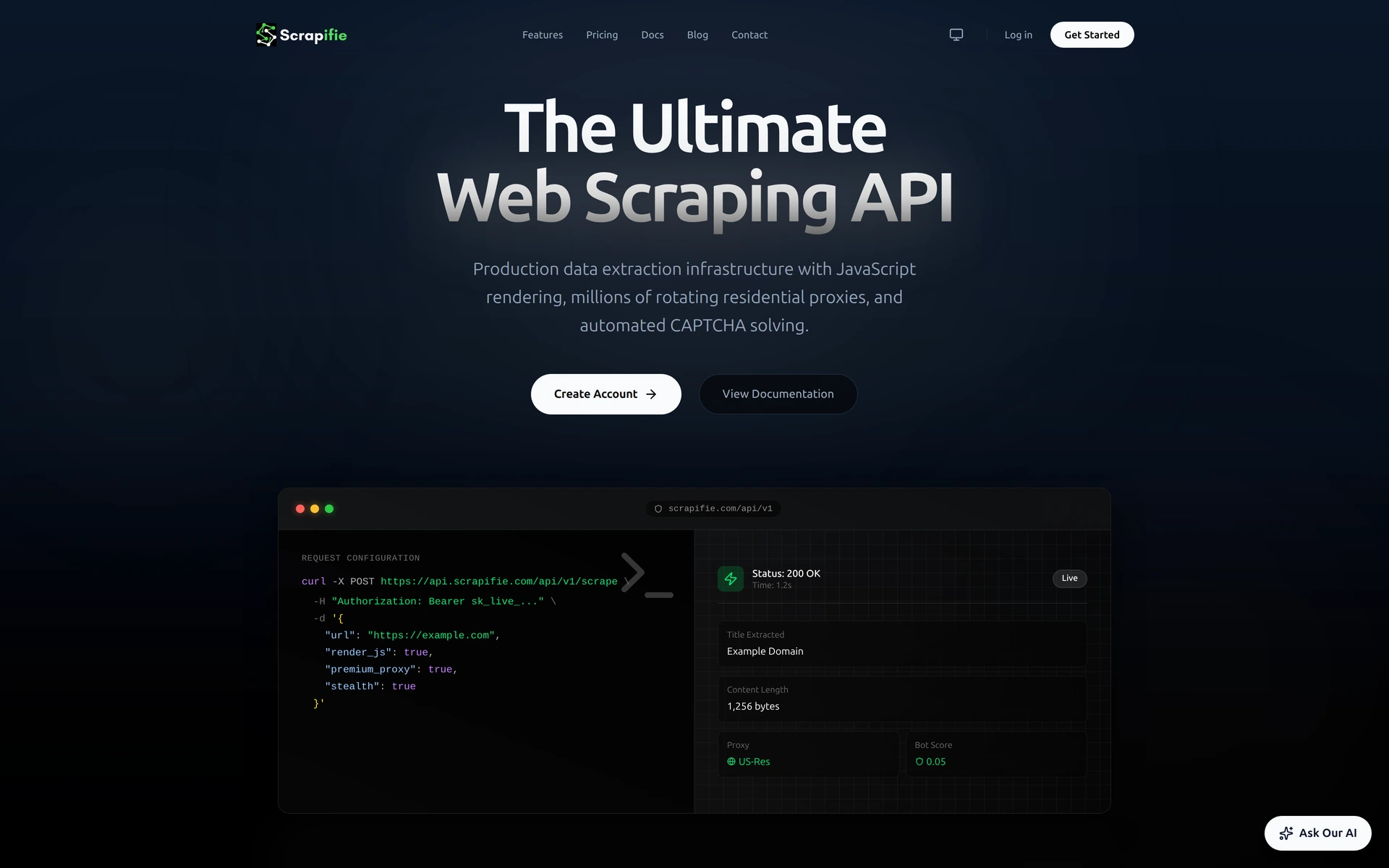 Scrapifie public website